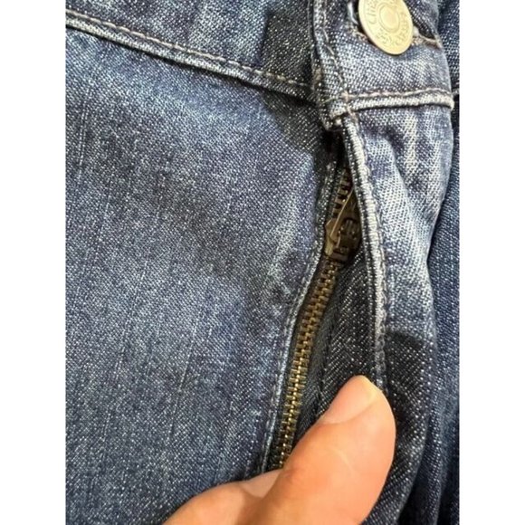 Cherokee Shorts Mens 46 Blue Denim Zip Pocketed Belted Button Men. - Picture 3 of 10